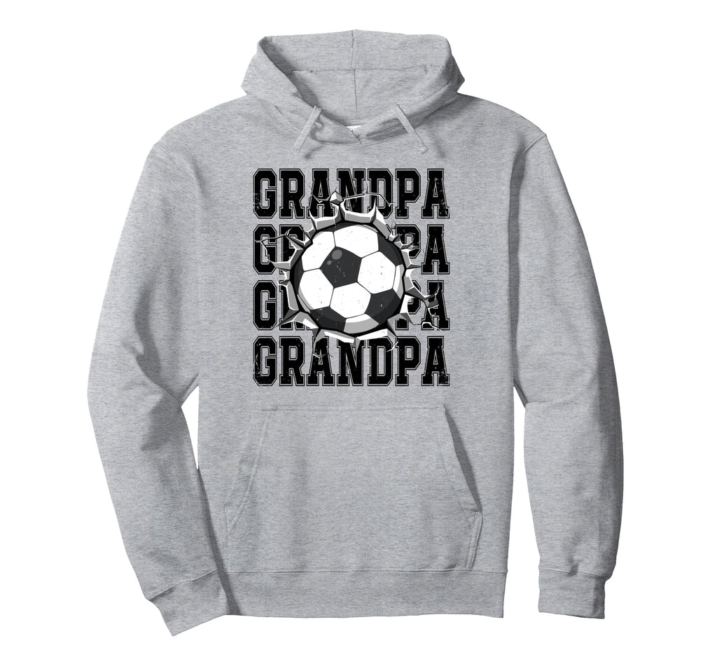 Soccer Grandpa Cracked Wall Family Hoodie - Aesthetic Graphic for Adults - T-Shirt, Sweatshirt, Hoodie