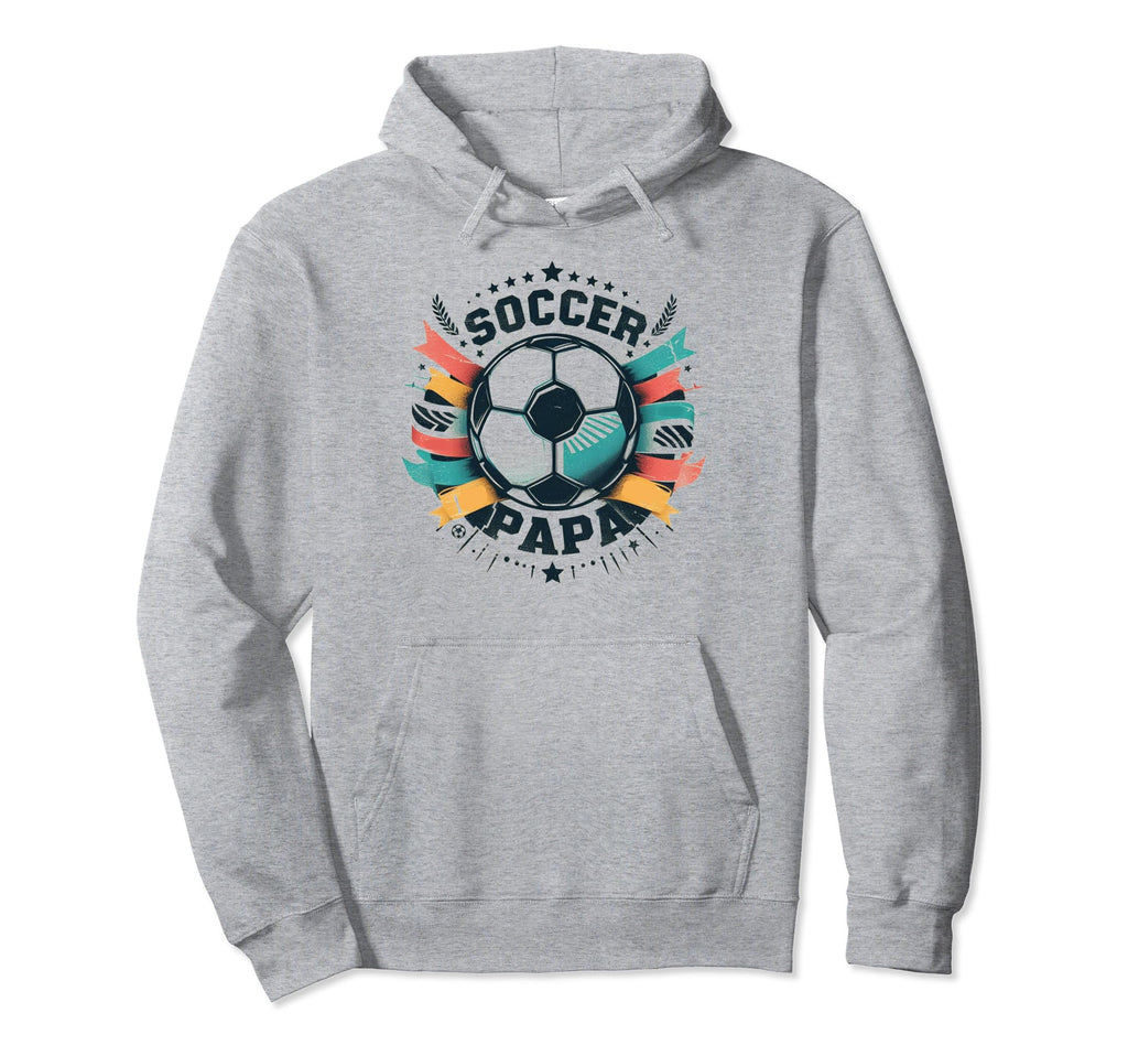Soccer Papa Family Matching Dad Hoodie - Custom Art Print Men Women - T-Shirt, Sweatshirt, Hoodie