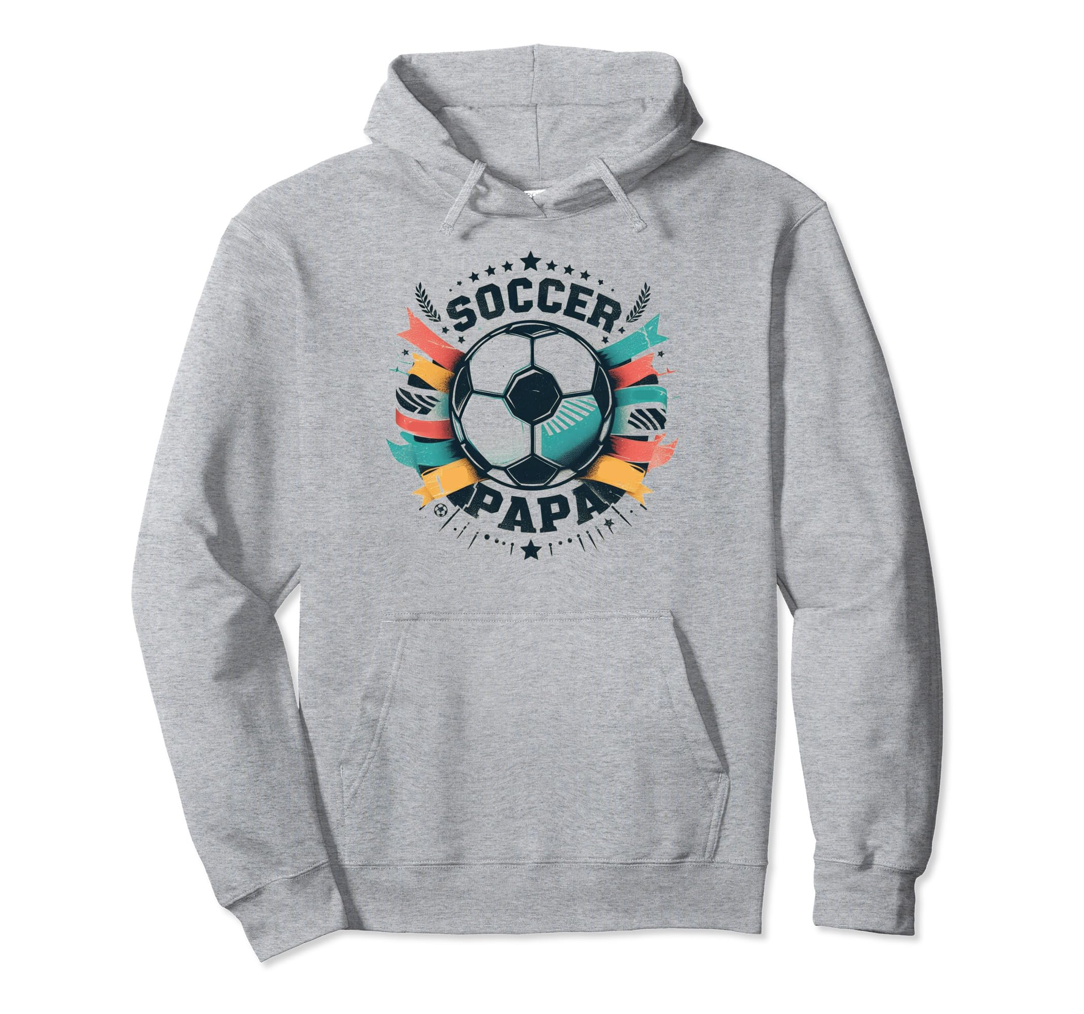 Soccer Papa Family Matching Dad Hoodie - Custom Art Print Men Women - T-Shirt, Sweatshirt, Hoodie