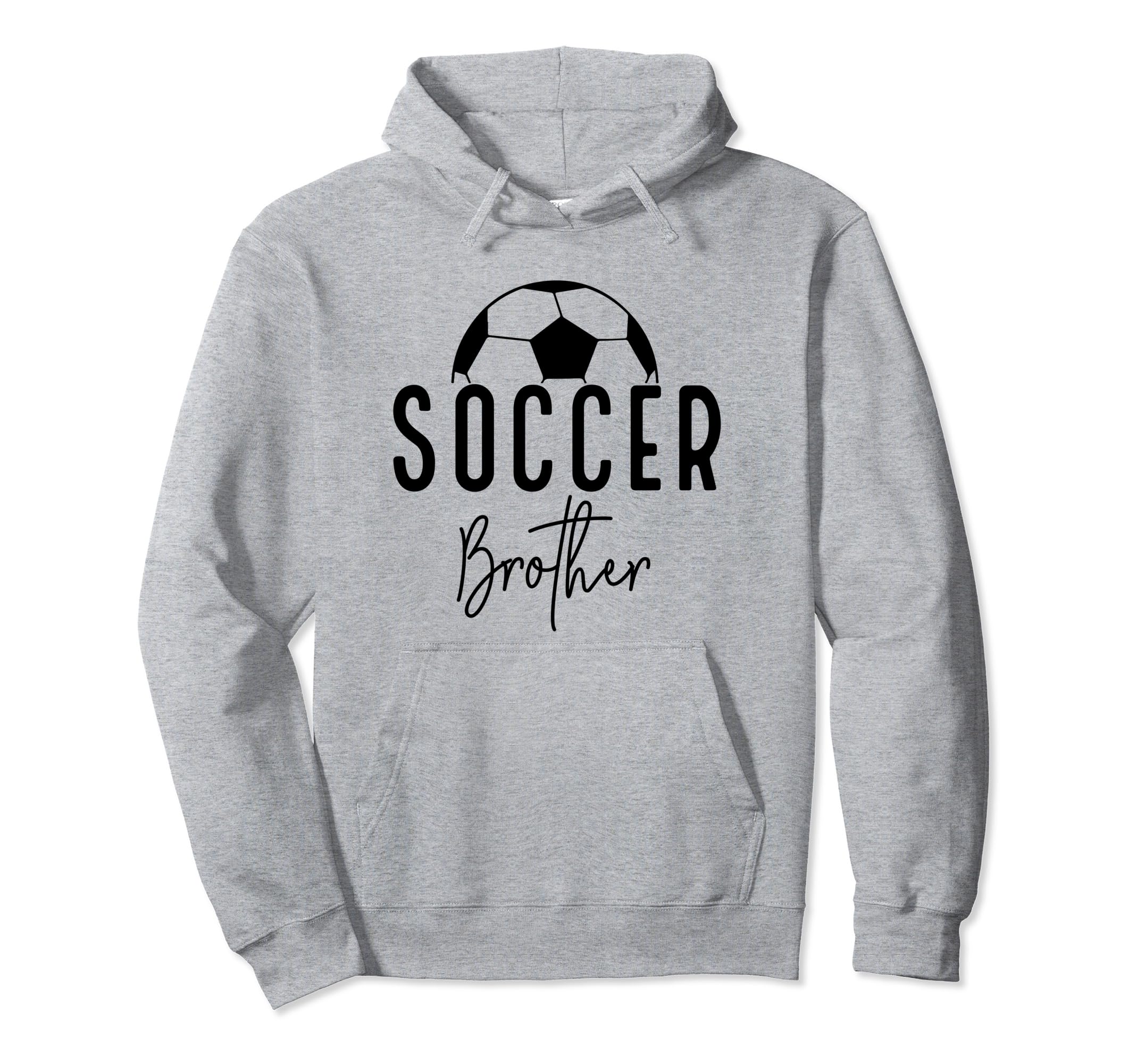 Soccer Brother Player Coach Fan Game Hoodie - Minimalist Print for Adults - T-Shirt, Sweatshirt, Hoodie
