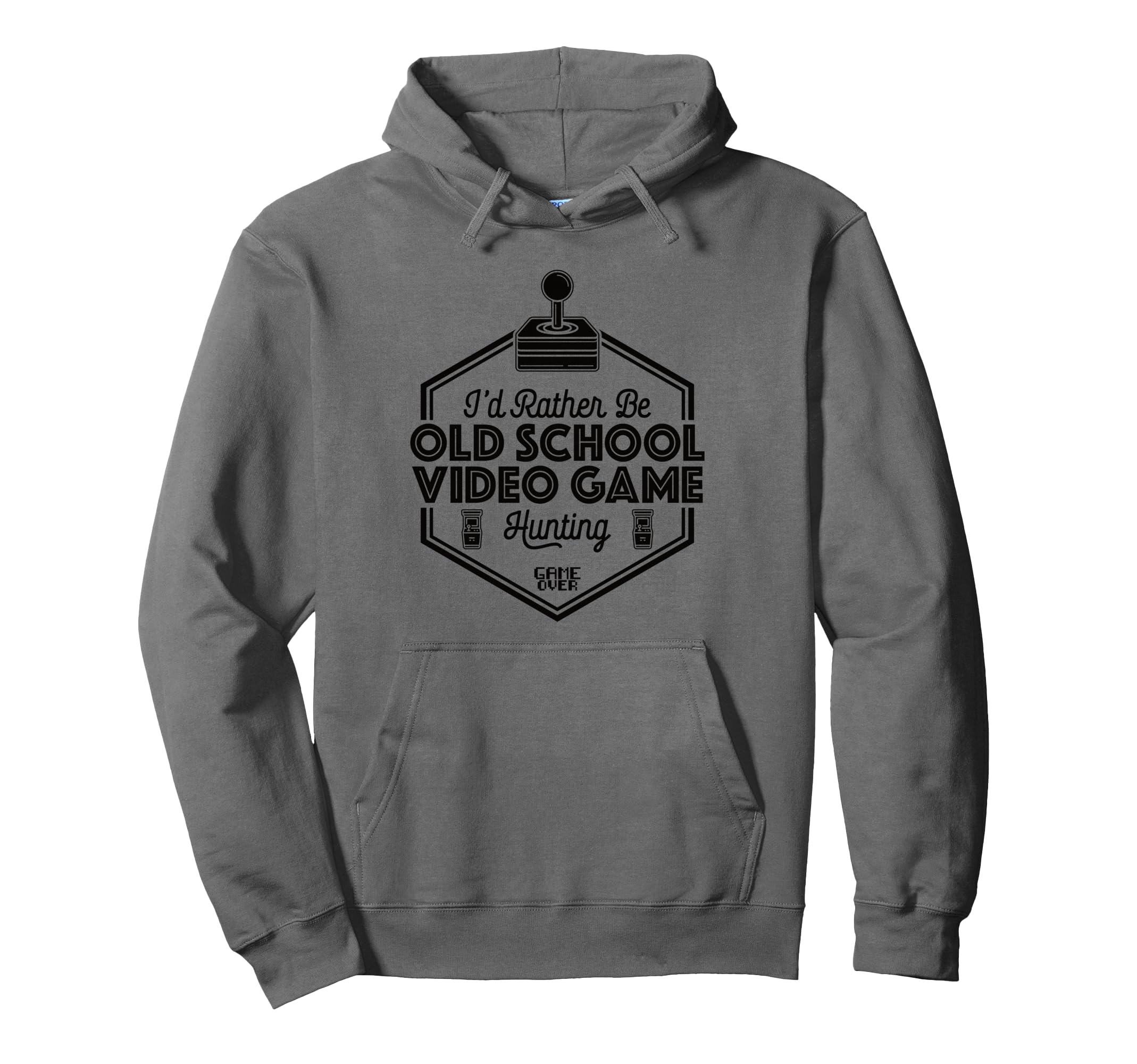 Id Rather Be Old School Gaming Arcade Hoodie - Minimalist Print for Adults - T-Shirt, Sweatshirt, Hoodie