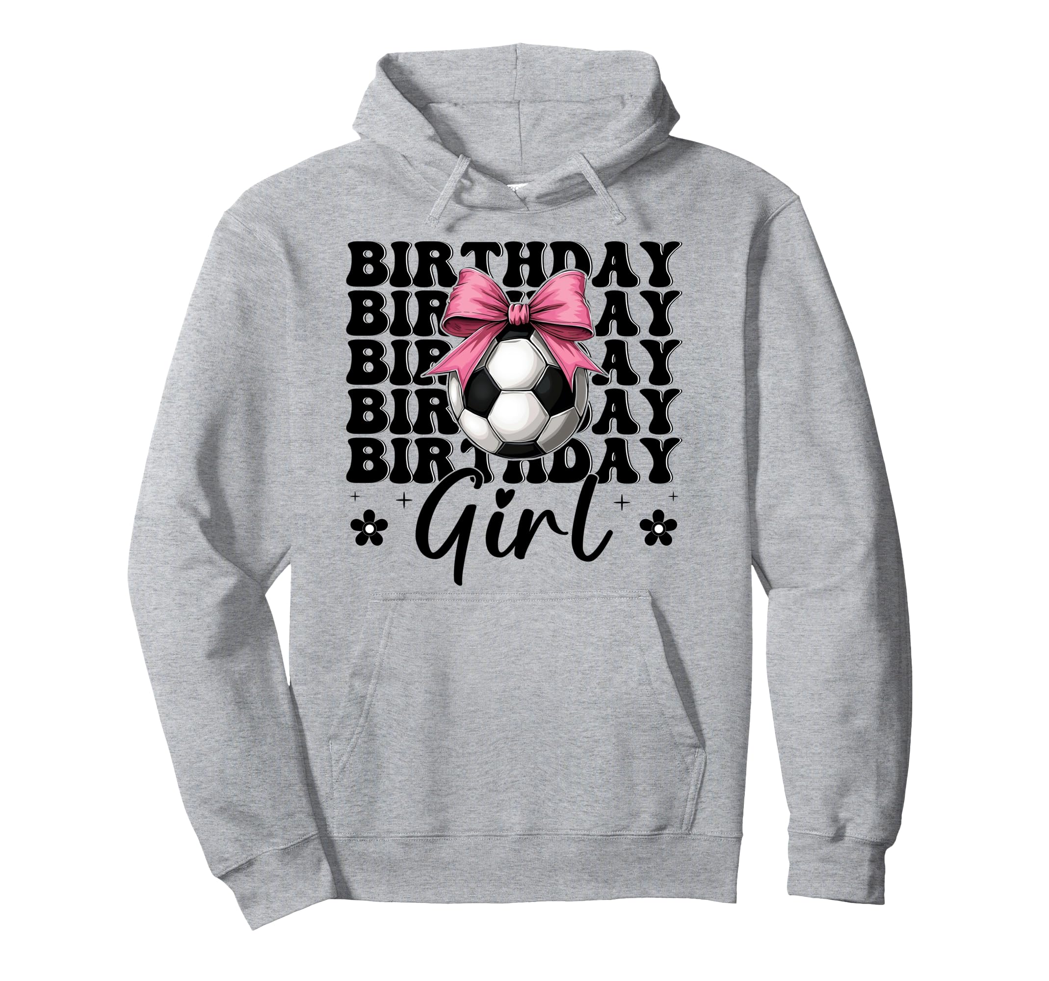 Birthday Soccer Soccer Mom Coquette Bow Hoodie - Novelty Apparel for Adults - T-Shirt, Sweatshirt, Hoodie