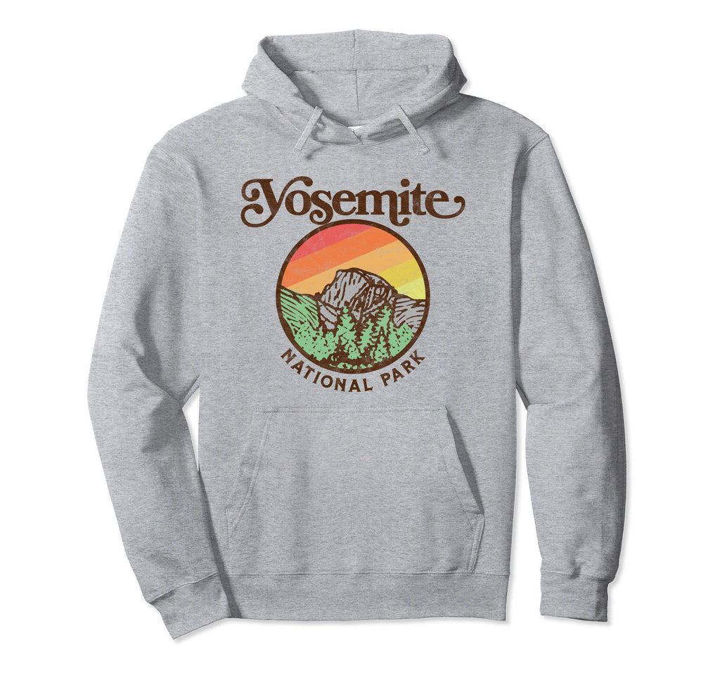 Yosemite National Park 80S Hoodie - Aesthetic Graphic Men Women - T-Shirt, Sweatshirt, Hoodie