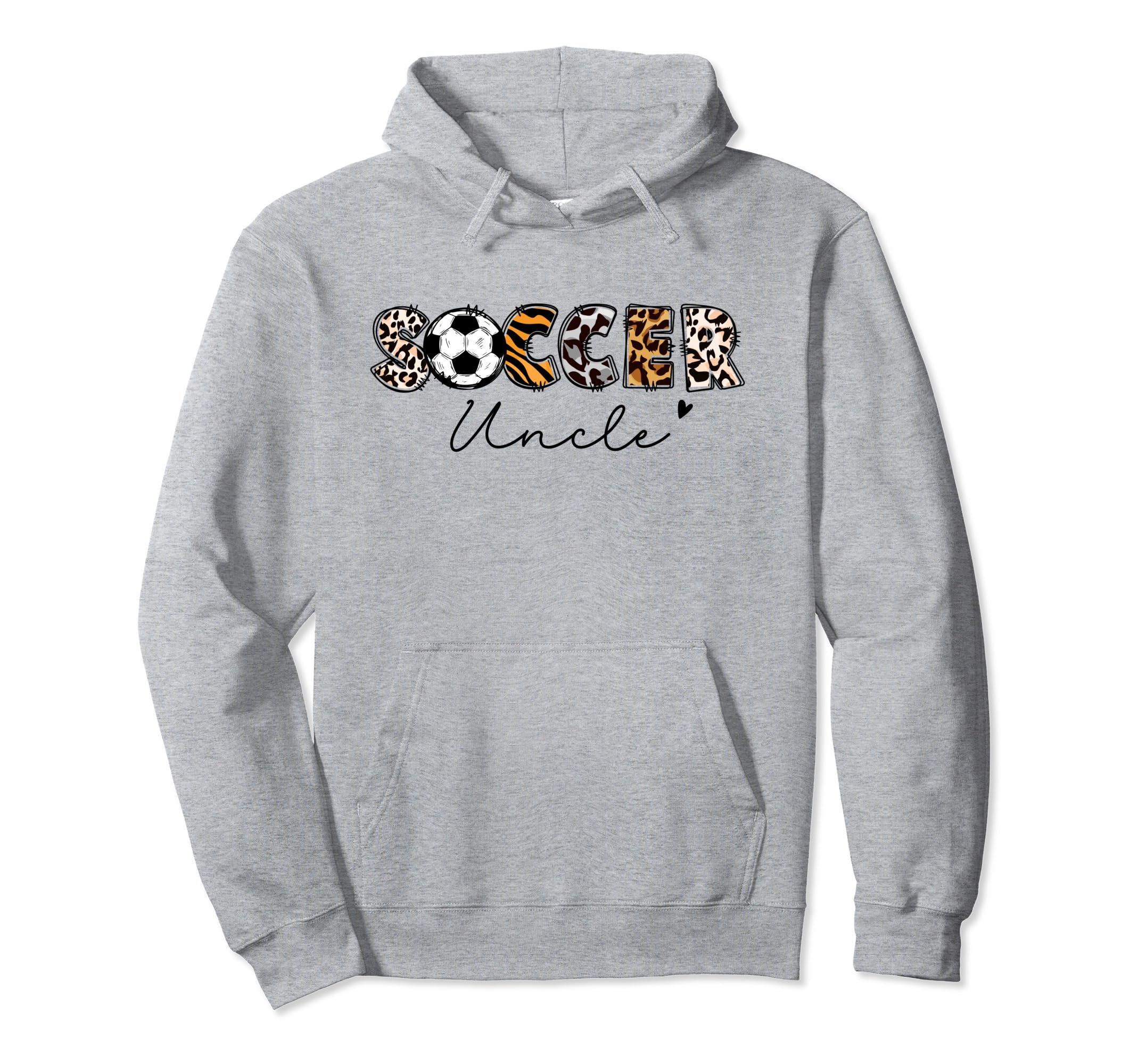 Soccer Uncle Leopard Family Matching Hoodie - Aesthetic Graphic Unisex - T-Shirt, Sweatshirt, Hoodie