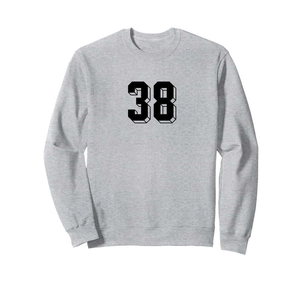 Number 38 80S 90S Soccer Team Sweatshirt - Minimalist Print for Adults - T-Shirt, Sweatshirt, Hoodie