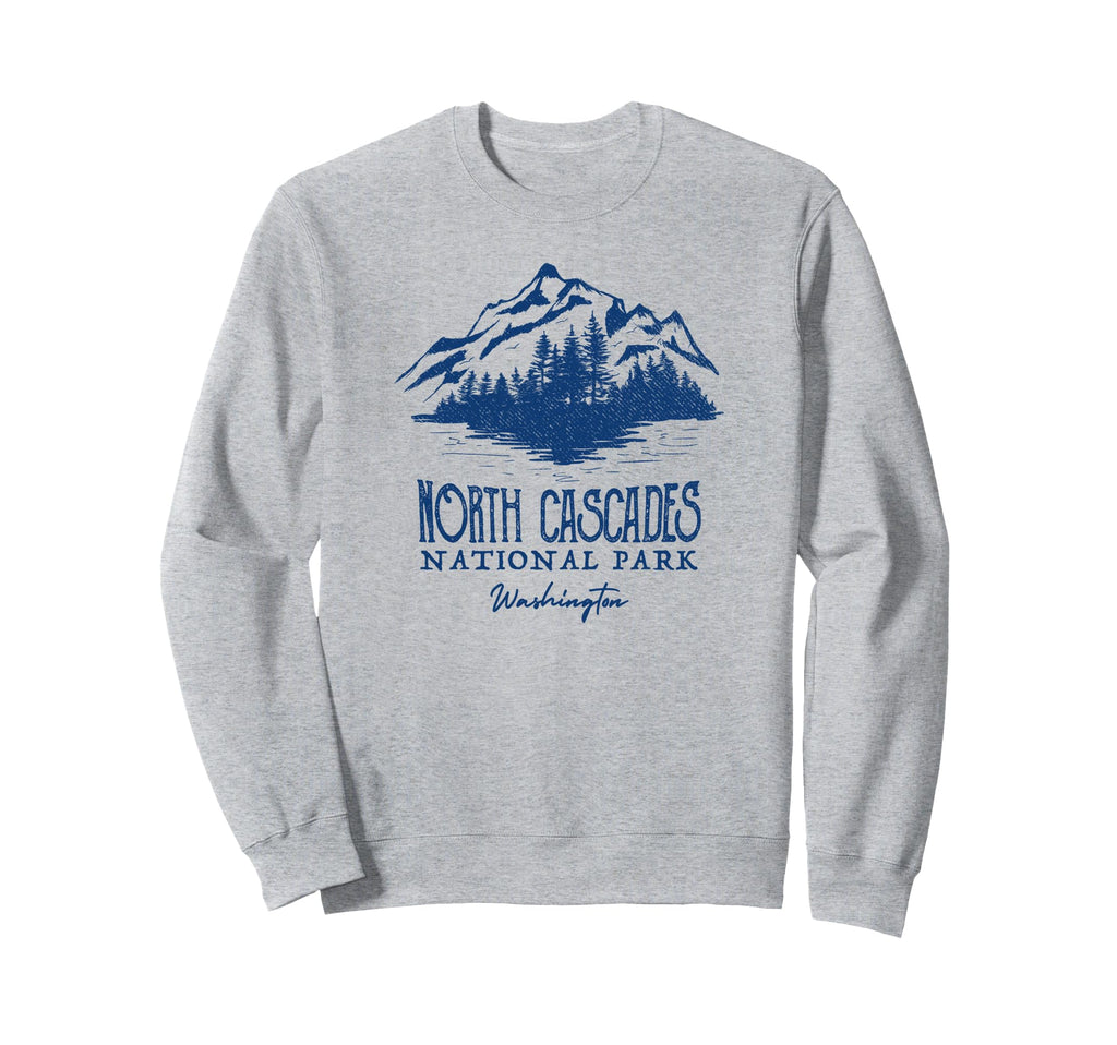 North Cascades National Park Mountain Sweatshirt - Custom Art Print Unisex - T-Shirt, Sweatshirt, Hoodie