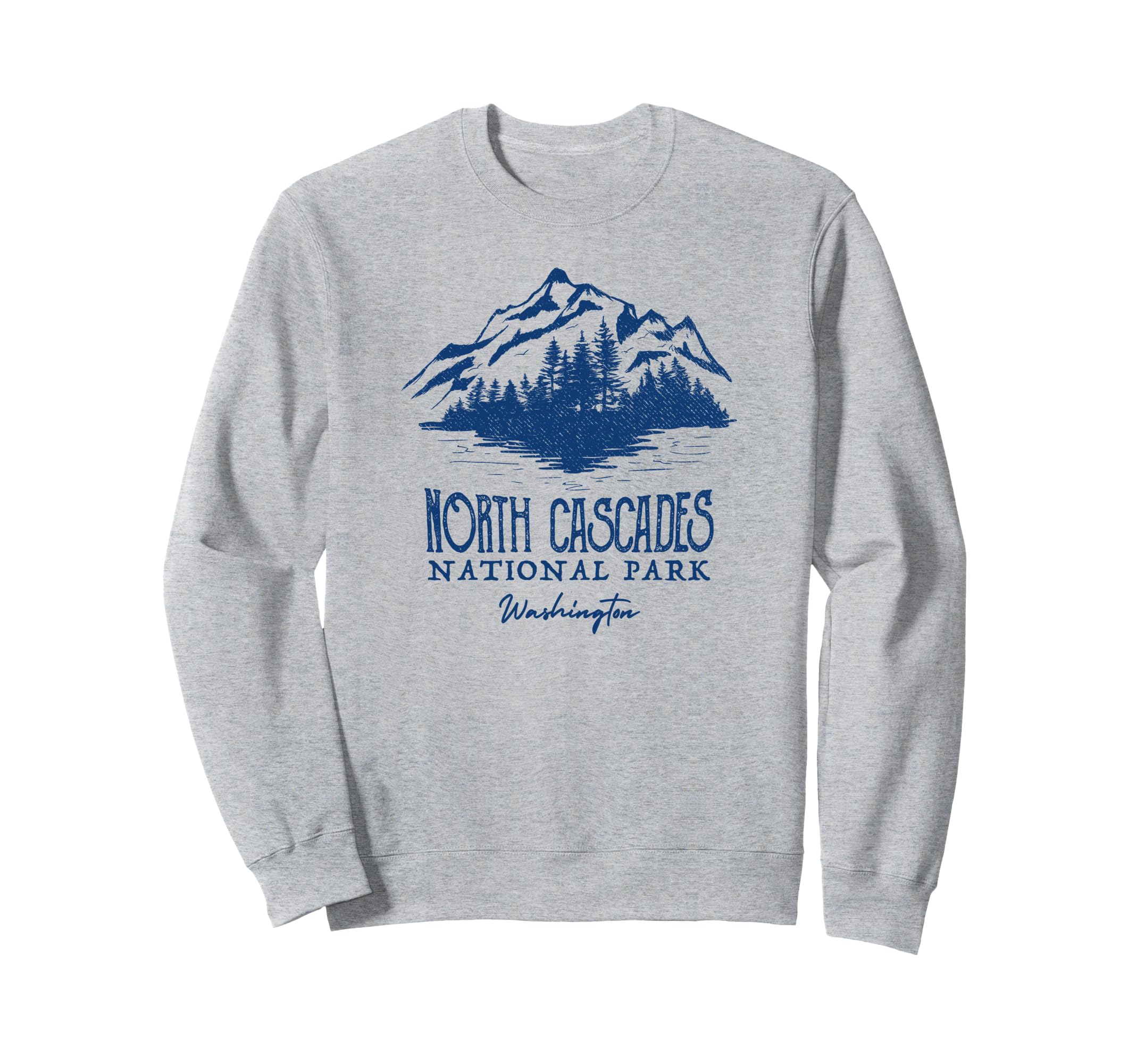 North Cascades National Park Mountain Sweatshirt - Custom Art Print Unisex - T-Shirt, Sweatshirt, Hoodie