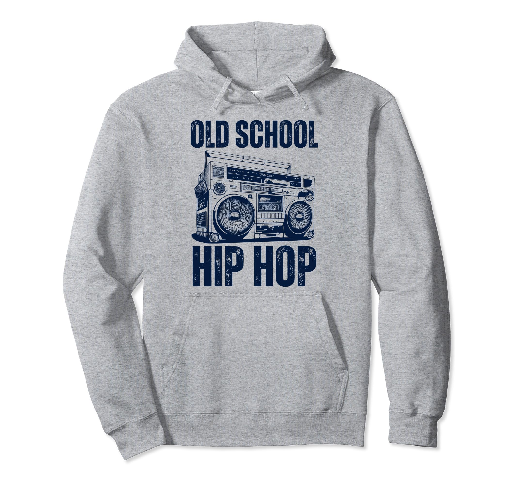 Old School Hip Hop 80S 90S Boombox Hoodie - Fun Novelty Design for Adults - T-Shirt, Sweatshirt, Hoodie