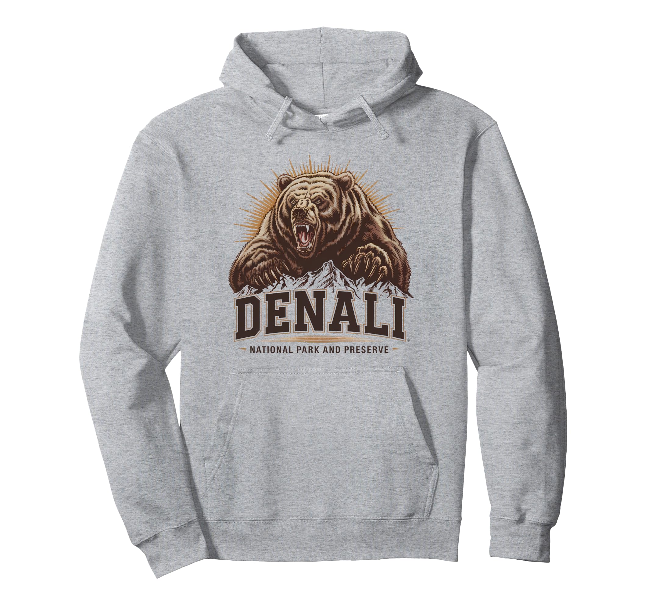Denali Est 1917 Alaska National Park Hoodie - Unique Graphic Men Women - T-Shirt, Sweatshirt, Hoodie
