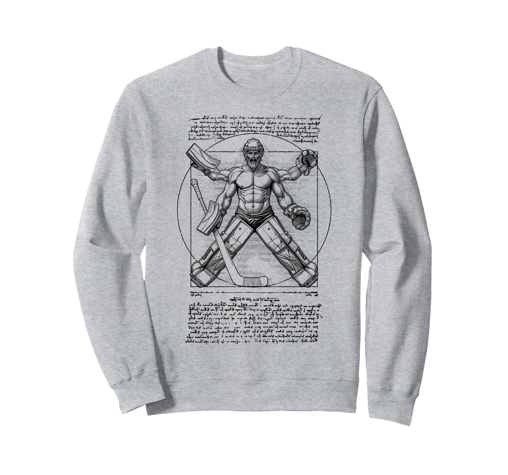 Ice Hockey Goalie Goalkeeper Sweatshirt - Trendy Graphic for Adults - T-Shirt, Sweatshirt, Hoodie
