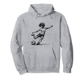 Female Soccer Player Powerful Kicking Hoodie - Trendy Graphic Unisex - T-Shirt, Sweatshirt, Hoodie