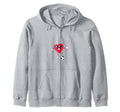 Cartoon Heart Soccer Gift Hoodie - Unique Graphic for Adults - T-Shirt, Sweatshirt, Hoodie