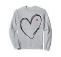 Neenee Heart Mom Mothers Day Sweatshirt - Graphic Print for Adults - T-Shirt, Sweatshirt, Hoodie
