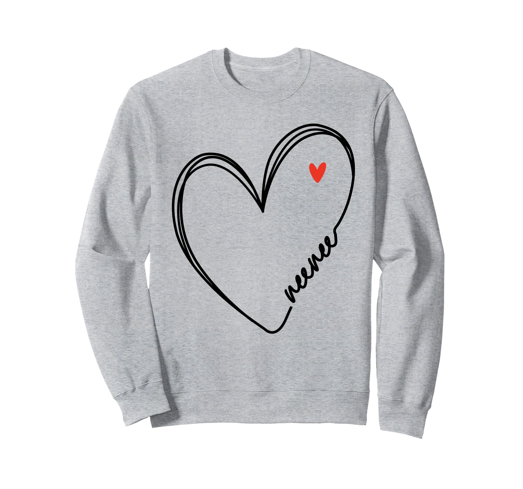 Neenee Heart Mom Mothers Day Sweatshirt - Graphic Print for Adults - T-Shirt, Sweatshirt, Hoodie