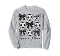 Soccer Mom Funny Coquette Bow Soccer Sweatshirt - Novelty Apparel Unisex - T-Shirt, Sweatshirt, Hoodie