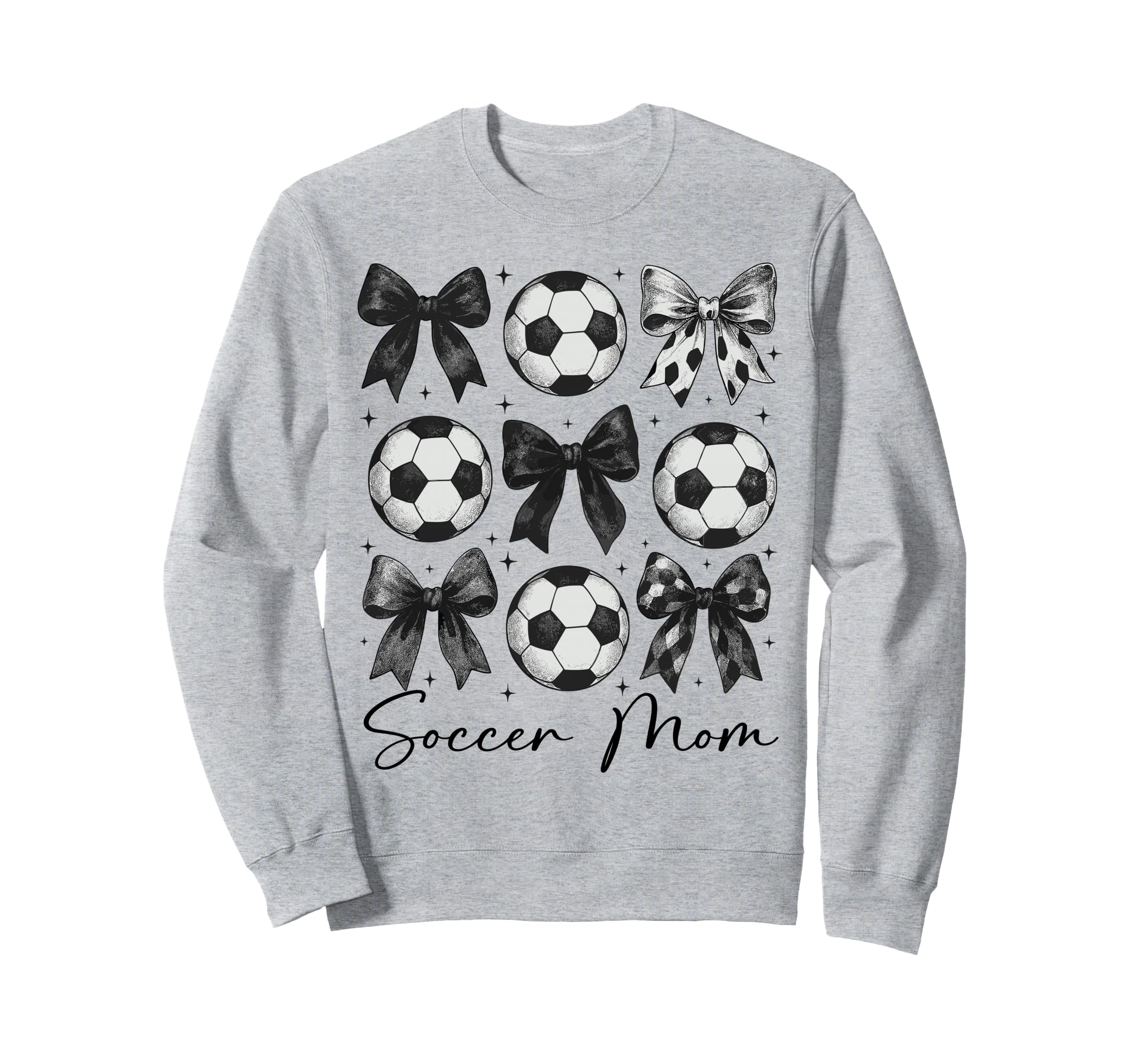 Soccer Mom Funny Coquette Bow Soccer Sweatshirt - Novelty Apparel Unisex - T-Shirt, Sweatshirt, Hoodie
