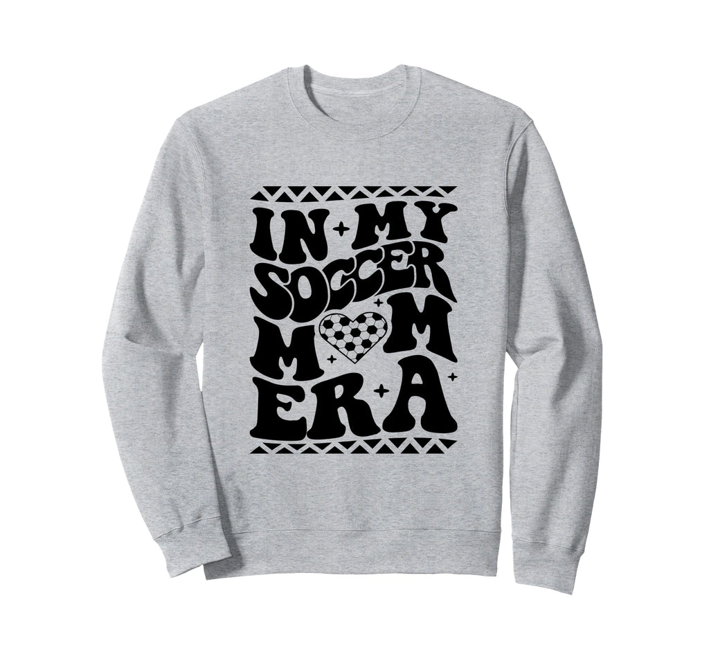 My Soccer Mom Era Groovy Soccer Sweatshirt - Minimalist Print Men Women - T-Shirt, Sweatshirt, Hoodie