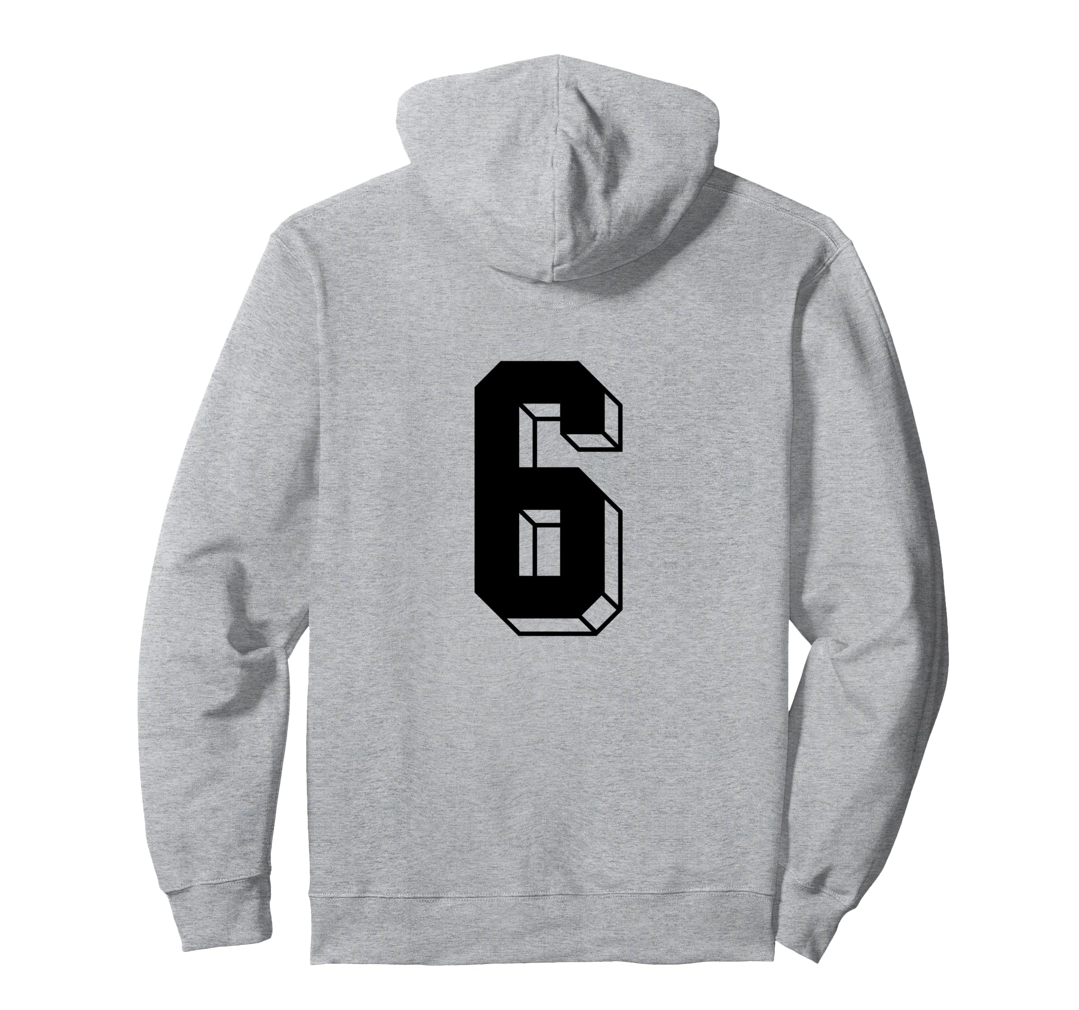 Number 6 Backside 80S 90S Team Jersey Hoodie - Trendy Graphic for Adults - T-Shirt, Sweatshirt, Hoodie