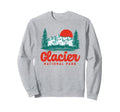 Glacier National Park 80S Mountain Sweatshirt - Graphic Print for Adults - T-Shirt, Sweatshirt, Hoodie