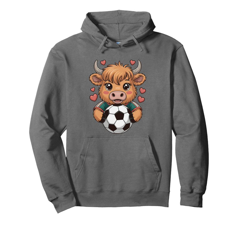 Funny Soccer Heifer Just Who Loves Hoodie - Fun Novelty Design for Adults - T-Shirt, Sweatshirt, Hoodie