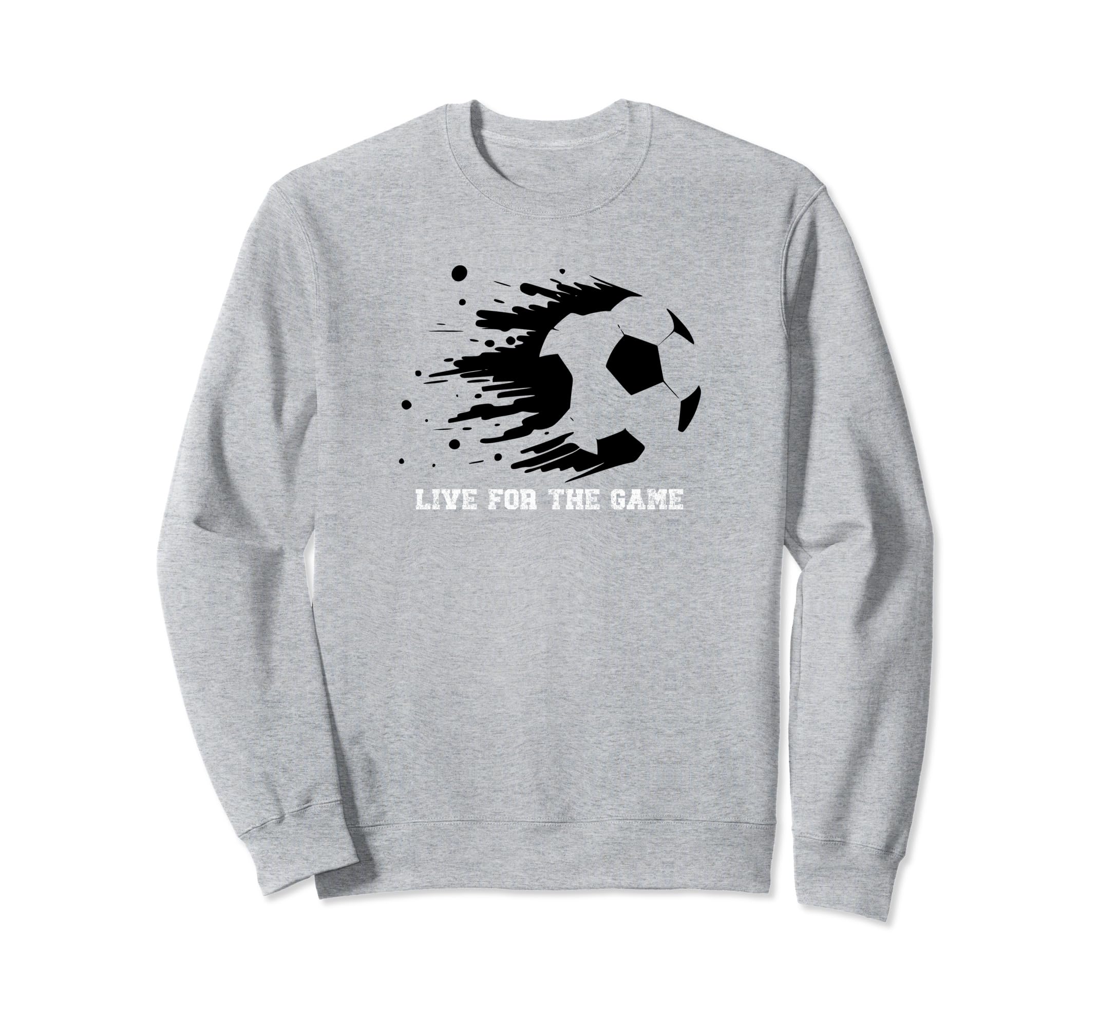 Soccer Silhouette Live Game Sweatshirt - Minimalist Print for Adults - T-Shirt, Sweatshirt, Hoodie
