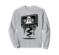 Ghost Cassette Tape Melting Spooky Sweatshirt - Minimalist Print Unisex - T-Shirt, Sweatshirt, Hoodie