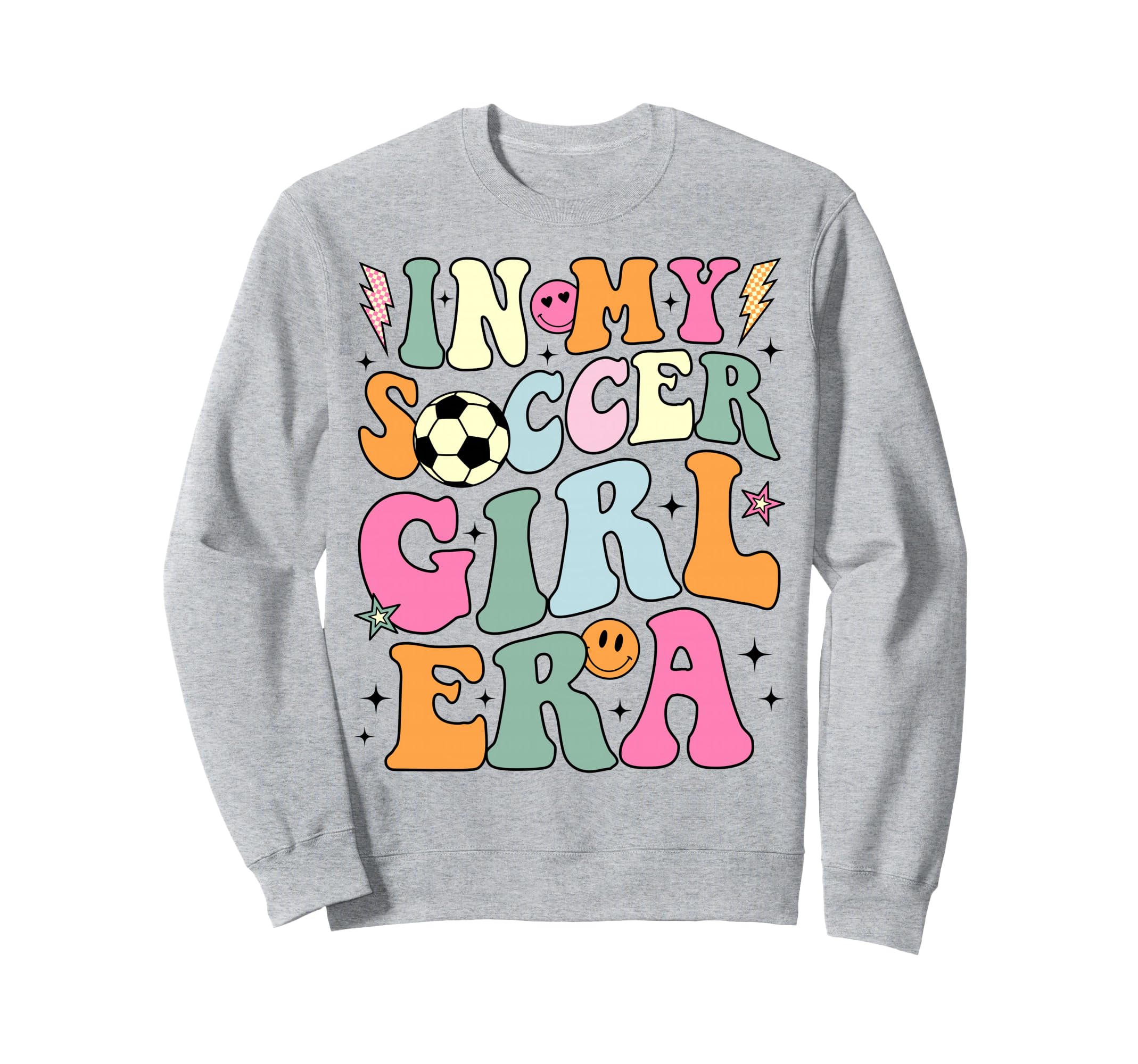 My Soccer Era Groovy Soccer Sweatshirt - Aesthetic Graphic for Adults - T-Shirt, Sweatshirt, Hoodie