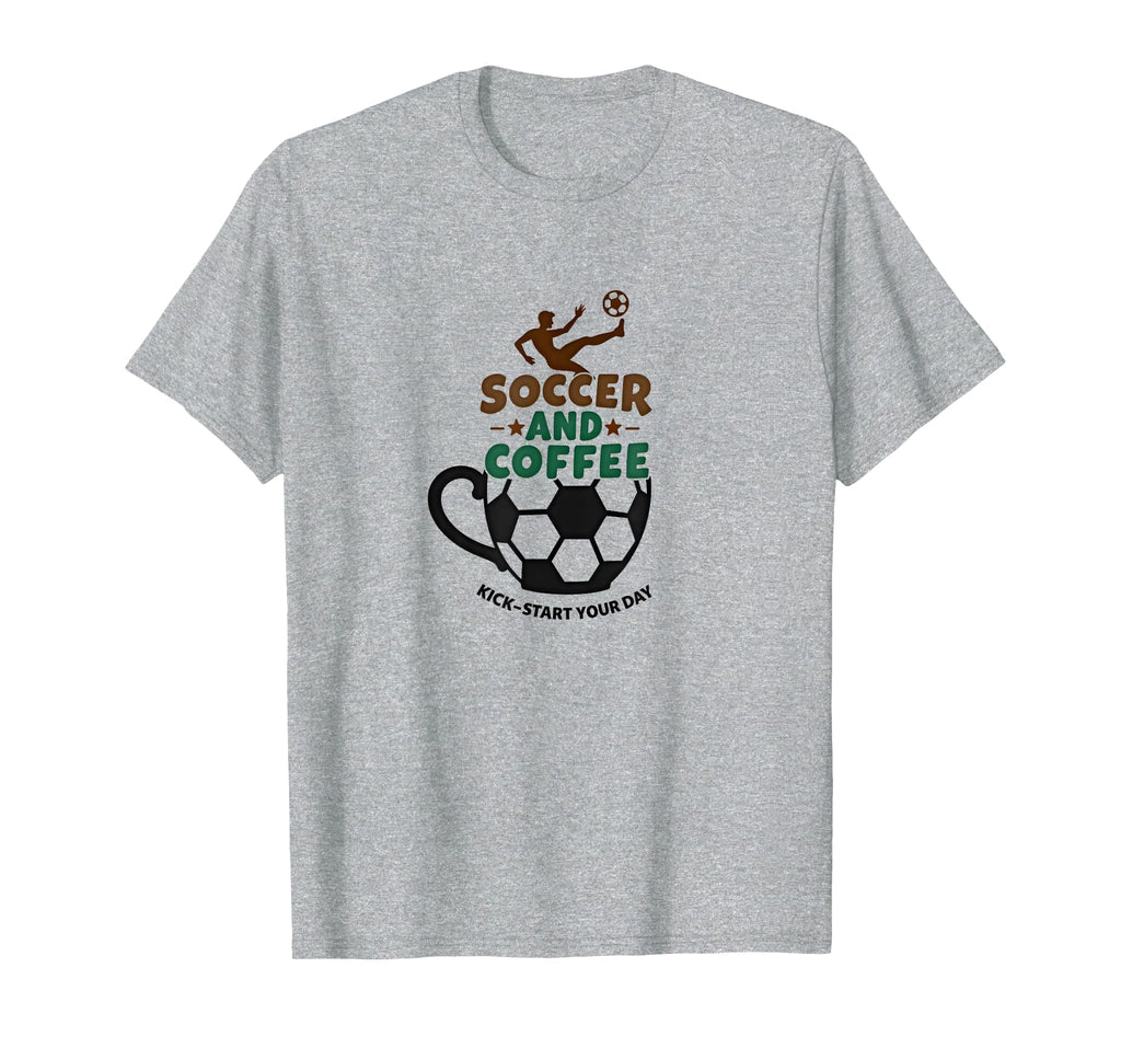 Soccer Mom Soccer And Coffee Kick Start Sweatshirt - Trendy Graphic Unisex - T-Shirt, Sweatshirt, Hoodie