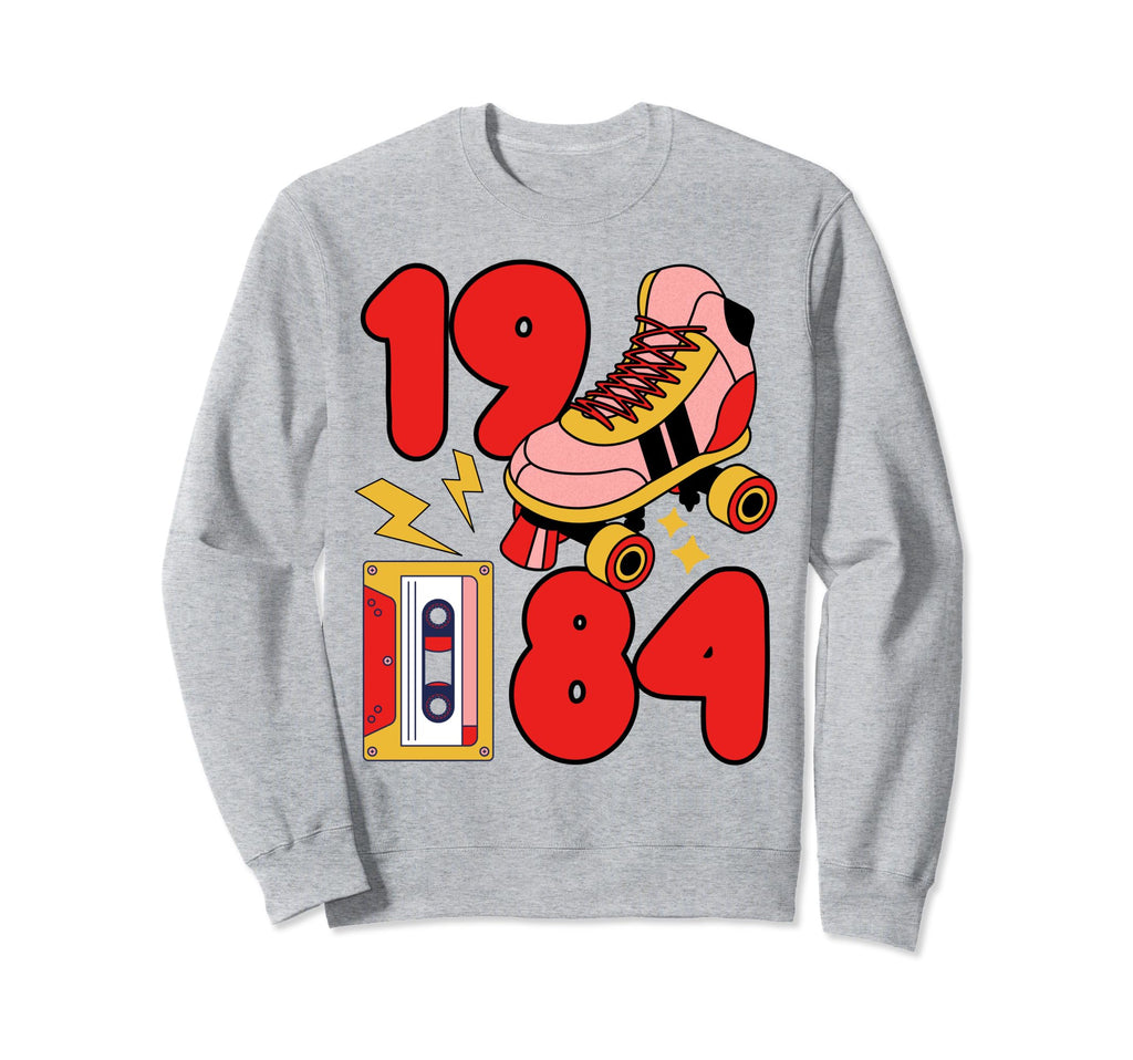 Old School 80S Vibes 1984 Hip Hop Sweatshirt - Graphic Print Men Women - T-Shirt, Sweatshirt, Hoodie