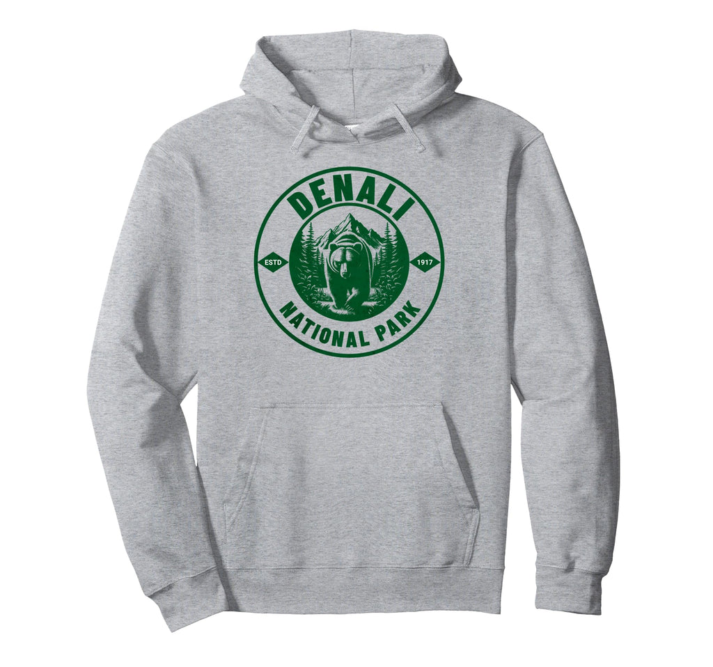 Alaska Denali National Park Hiking Hoodie - Graphic Print for Adults - T-Shirt, Sweatshirt, Hoodie