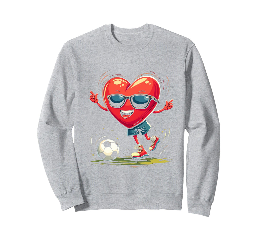 Heart Soccer Gift Hoodie - Fun Novelty Design Unisex - T-Shirt, Sweatshirt, Hoodie
