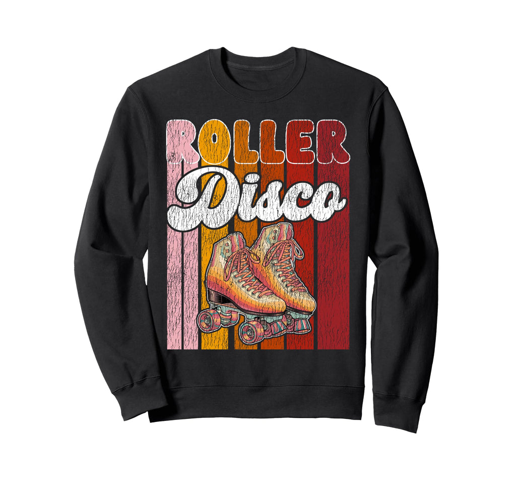 Roller Skating Skate 1970S Roller Disco Sweatshirt - Trendy Graphic Unisex - T-Shirt, Sweatshirt, Hoodie