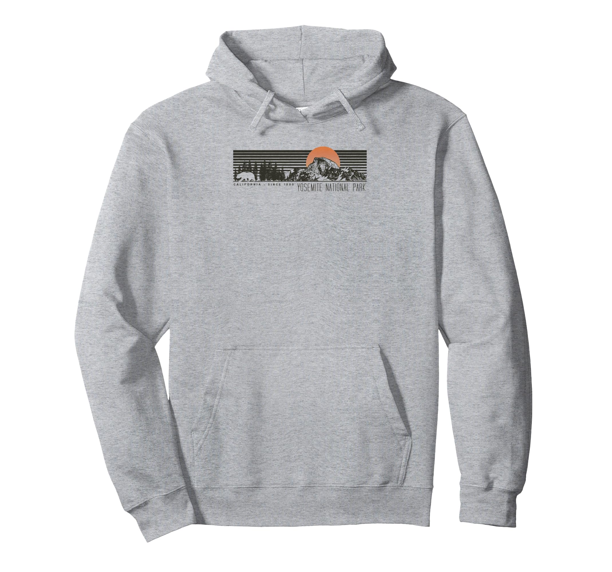 Yosemite National Park Half Dome Hoodie - Graphic Print for Adults - T-Shirt, Sweatshirt, Hoodie