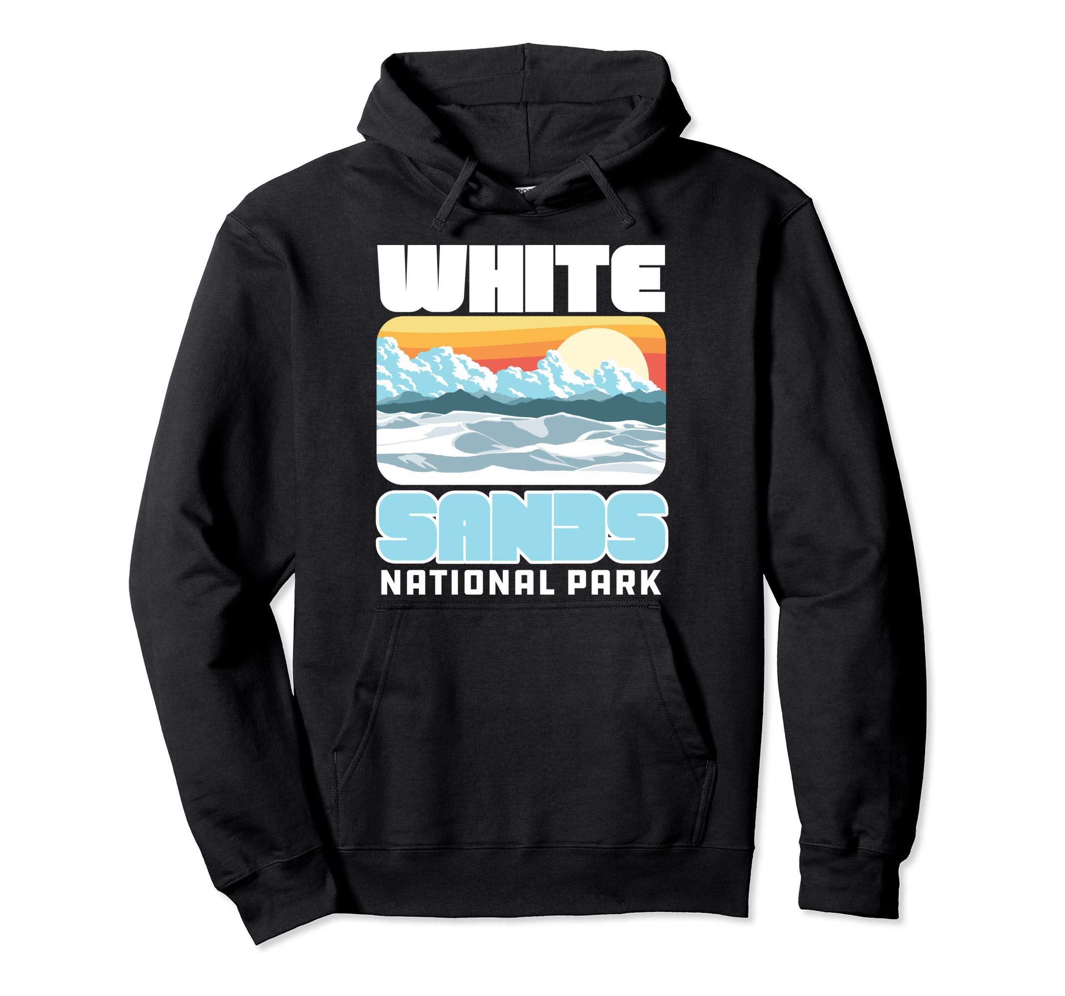 White Sand National Park 80S Hoodie - Unique Graphic Unisex - T-Shirt, Sweatshirt, Hoodie