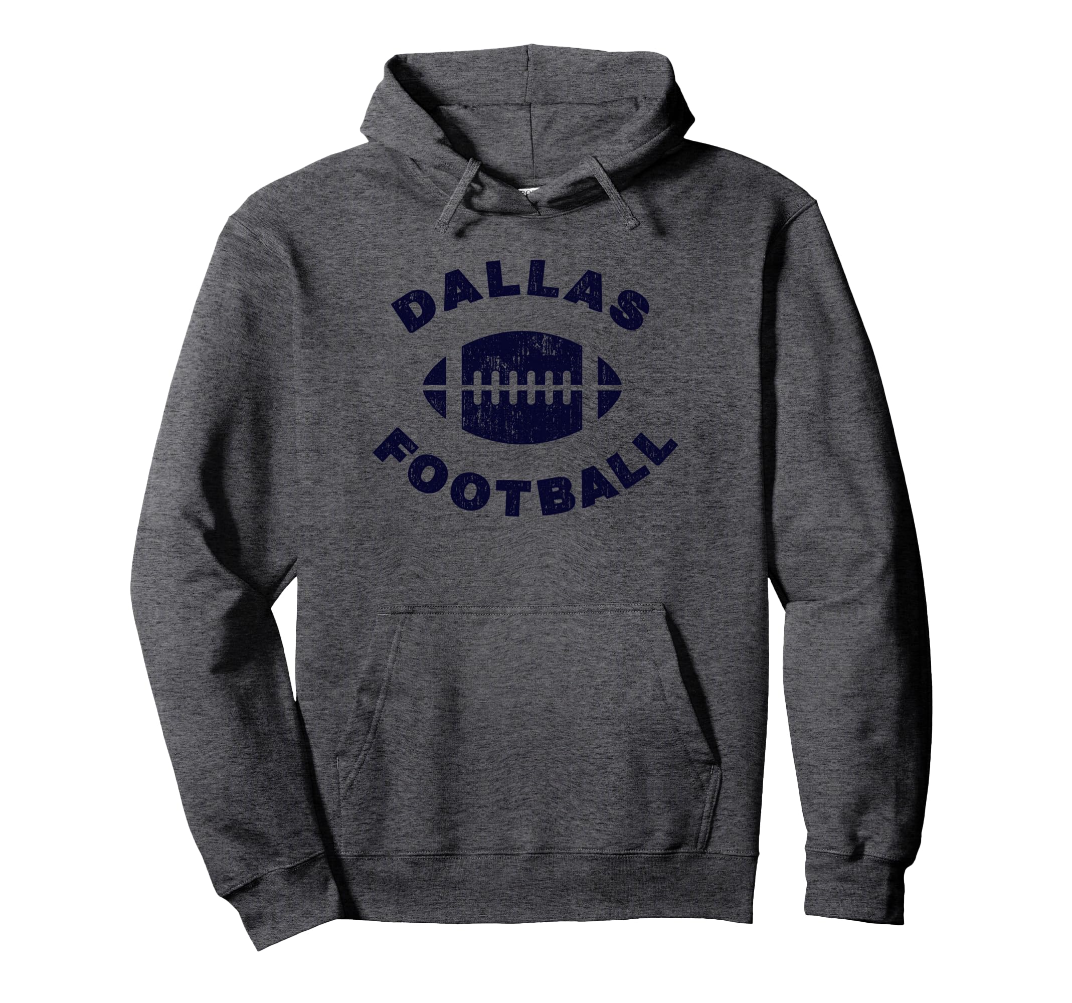 Dallas Distressed Football Sports Hoodie - Minimalist Print Men Women - T-Shirt, Sweatshirt, Hoodie