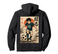Manga Soccer Striker Football Player Hoodie - Minimalist Print for Adults - T-Shirt, Sweatshirt, Hoodie