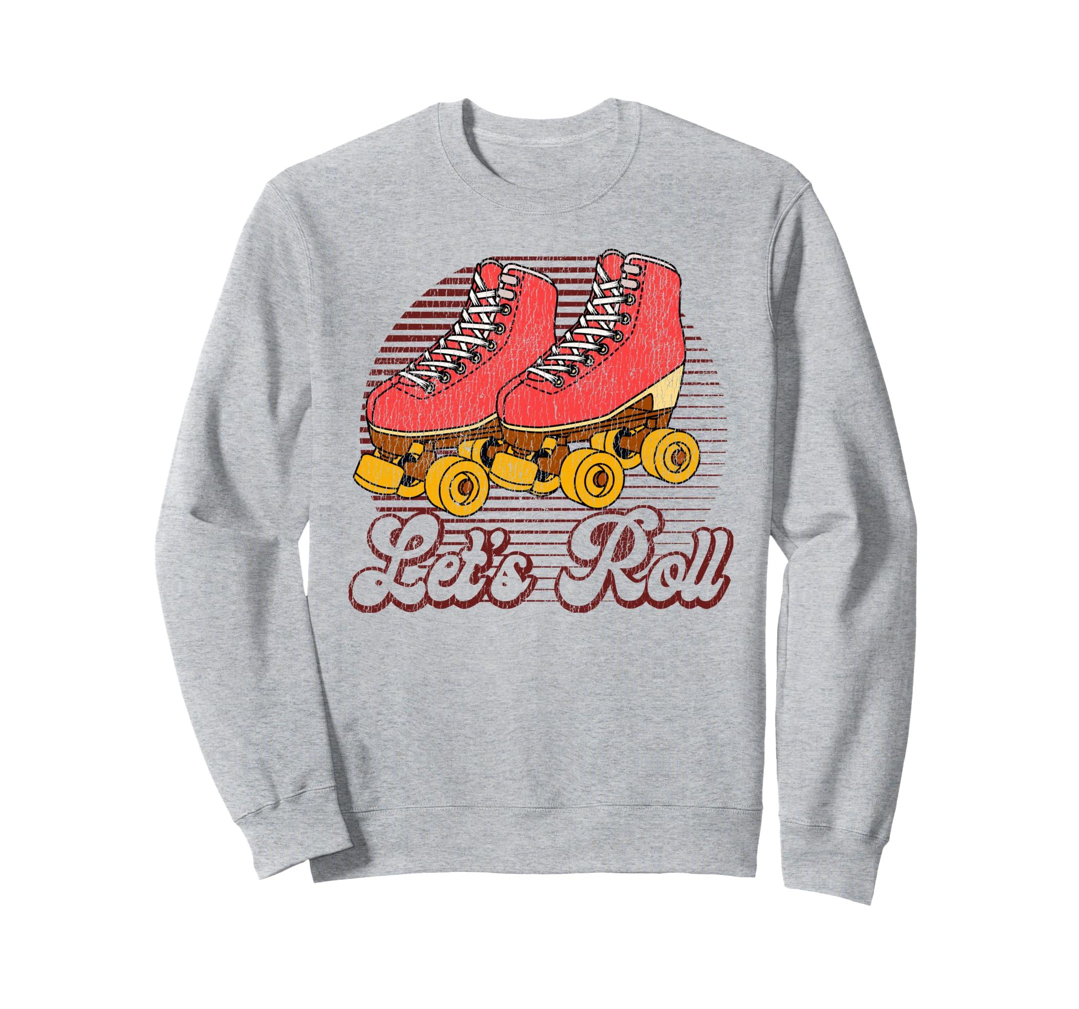 Roller Skating Skate 1970S Sweatshirt - Aesthetic Graphic Unisex - T-Shirt, Sweatshirt, Hoodie