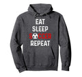 Eat Sleep Soccer Repeat Soccer Hoodie - Casual Everyday Wear Men Women - T-Shirt, Sweatshirt, Hoodie