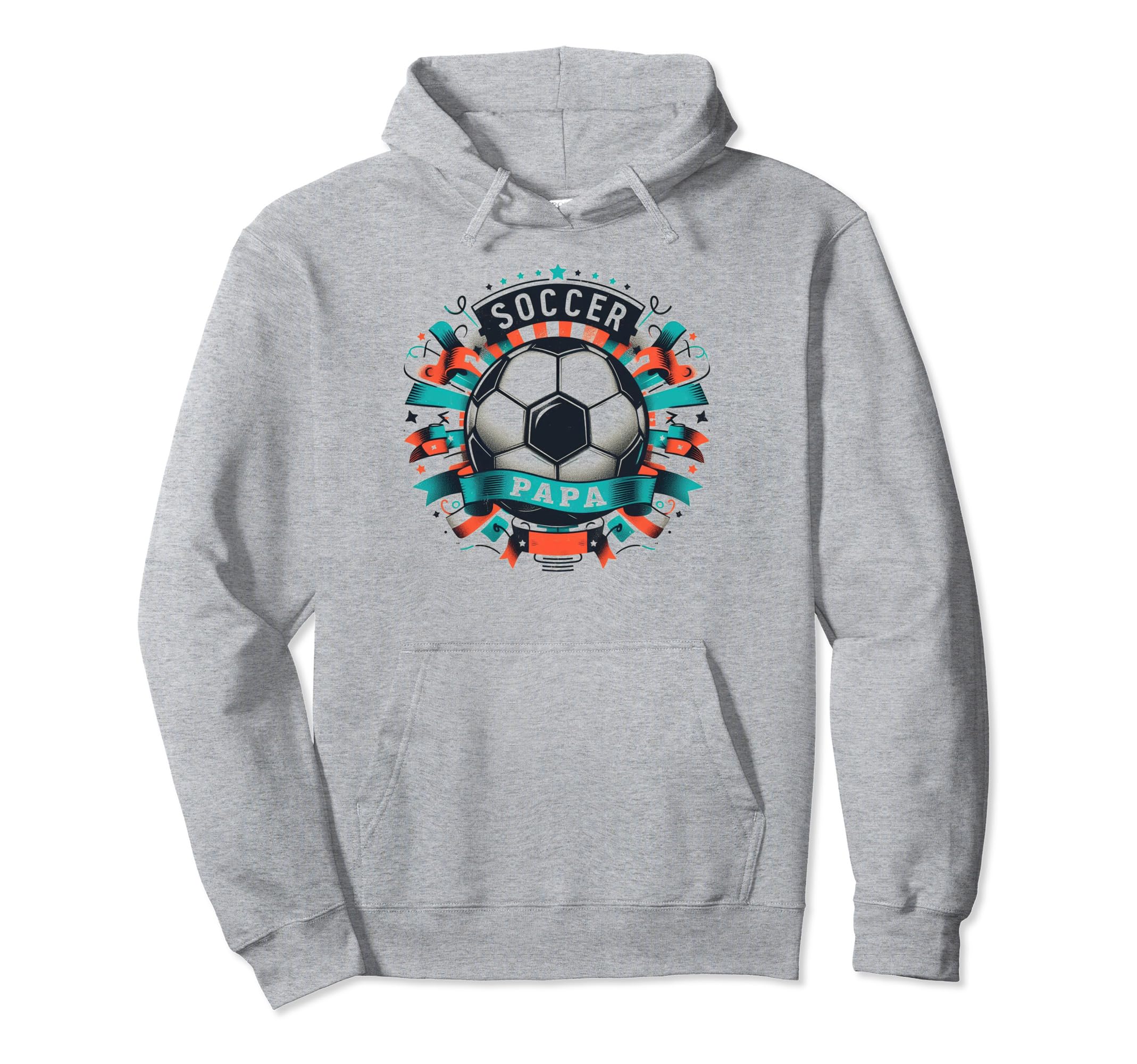 Soccer Papa Family Matching Dad Hoodie - Fun Novelty Design Men Women - T-Shirt, Sweatshirt, Hoodie