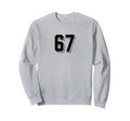 Number 67 80S 90S Soccer Team Sweatshirt - Aesthetic Graphic for Adults - T-Shirt, Sweatshirt, Hoodie