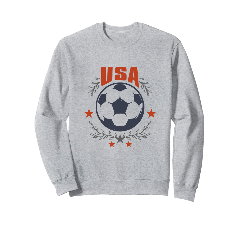 Usa Soccer Ball Stars Laurel Sweatshirt - Custom Art Print Men Women - T-Shirt, Sweatshirt, Hoodie