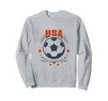 Usa Soccer Ball Stars Laurel Sweatshirt - Custom Art Print Men Women - T-Shirt, Sweatshirt, Hoodie