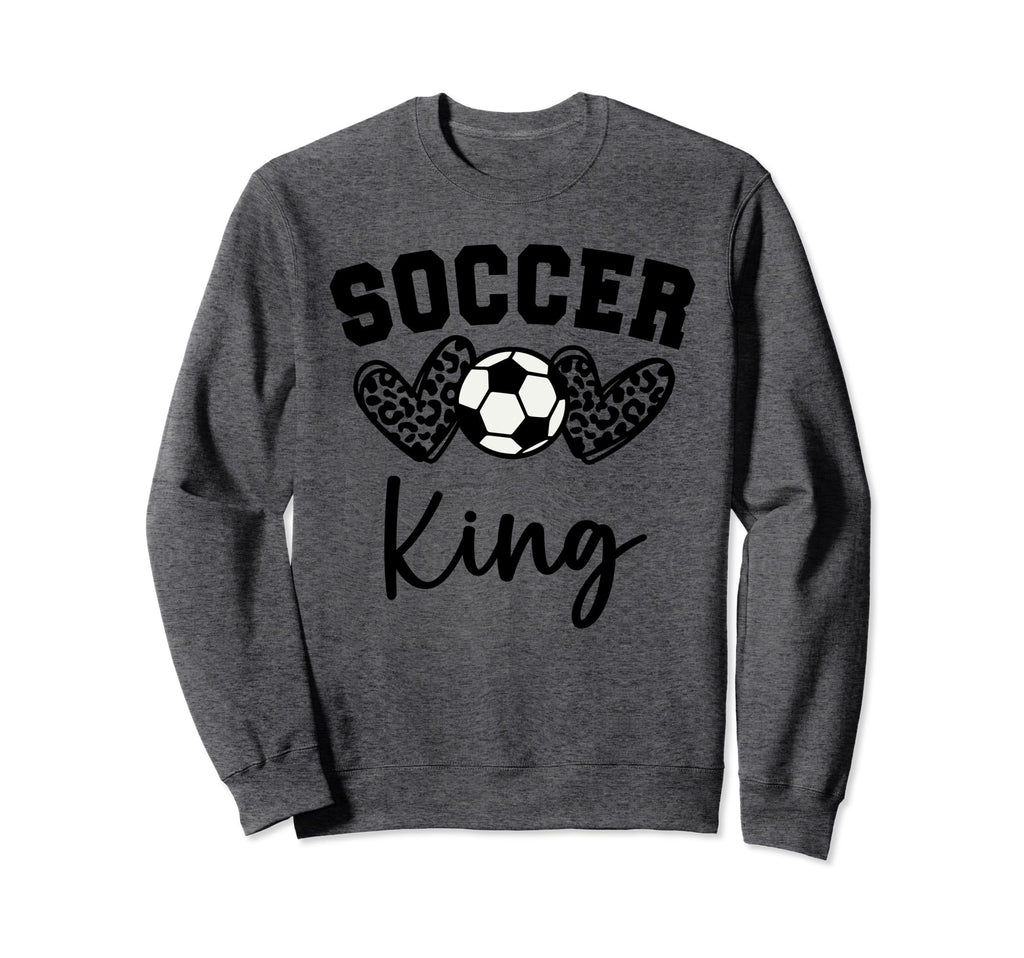 Soccer King Matching Family Soccer Sweatshirt - Graphic Print Unisex - T-Shirt, Sweatshirt, Hoodie
