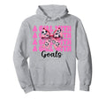 Goals Soccer Coquette Bow Hoodie - Aesthetic Graphic Men Women - T-Shirt, Sweatshirt, Hoodie