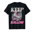 Roller Skating Skate 1970S Keep T-Shirt - Casual Everyday Wear for Adults - T-Shirt, Sweatshirt, Hoodie