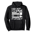 Never Forget 90S Floppy Disk Flip Phones Hoodie - Unique Graphic Unisex - T-Shirt, Sweatshirt, Hoodie