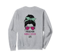 Bubble Soccer Mom Outfit Messy Hair Sweatshirt - Trendy Graphic for Adults - T-Shirt, Sweatshirt, Hoodie