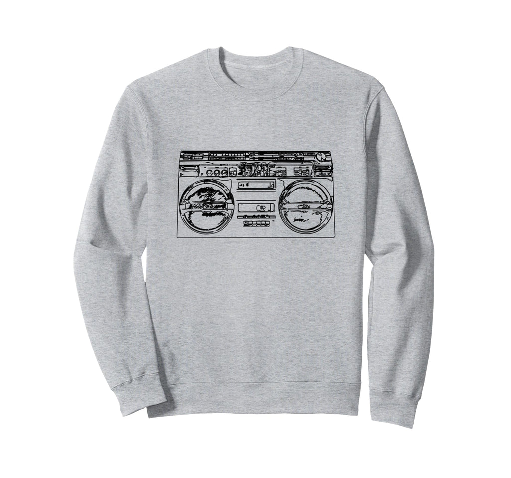 Old School Rap Boombox 80S Hip Sweatshirt - Aesthetic Graphic Men Women - T-Shirt, Sweatshirt, Hoodie
