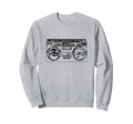 Old School Rap Boombox 80S Hip Sweatshirt - Aesthetic Graphic Men Women - T-Shirt, Sweatshirt, Hoodie