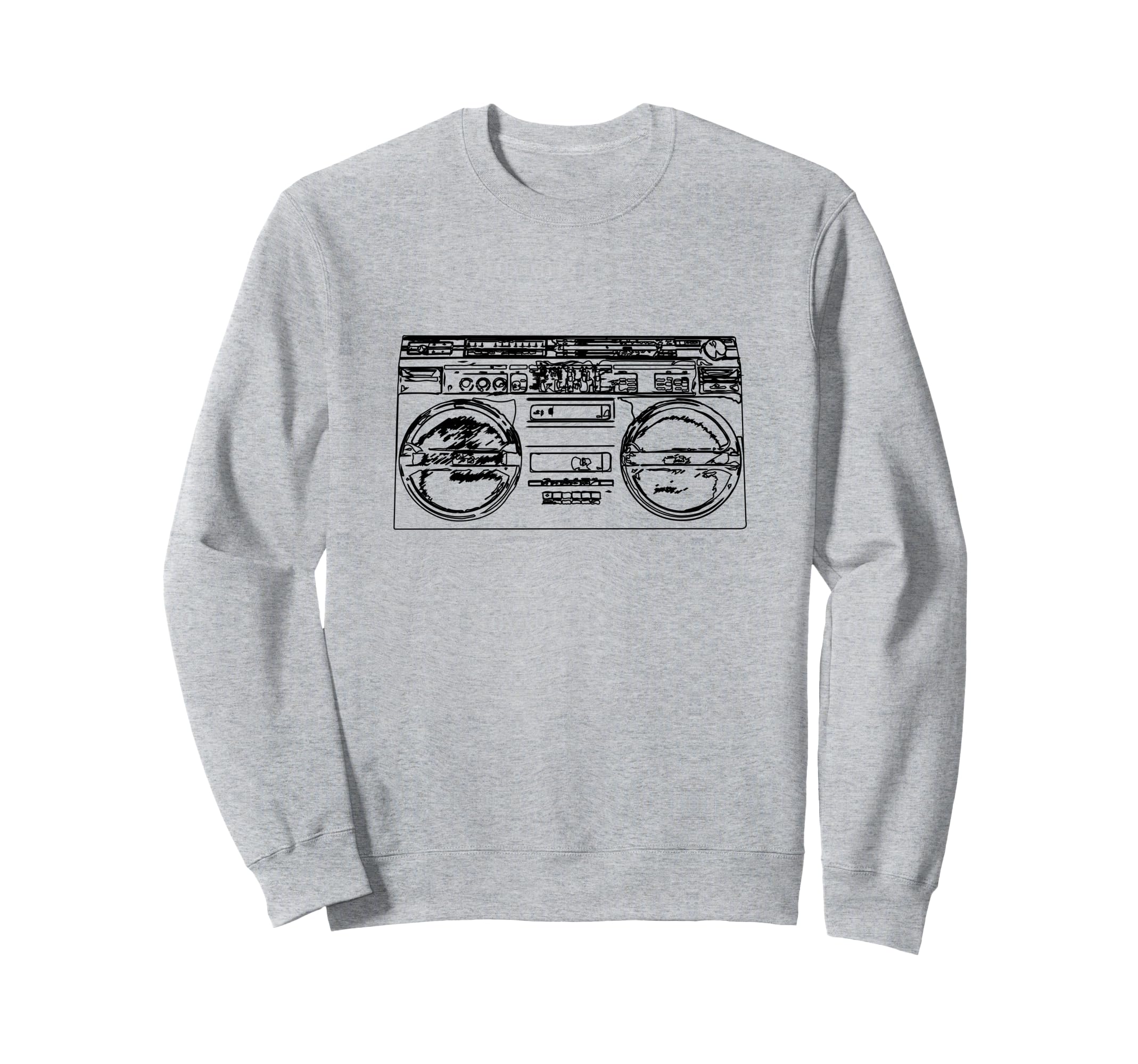Old School Rap Boombox 80S Hip Sweatshirt - Aesthetic Graphic Men Women - T-Shirt, Sweatshirt, Hoodie